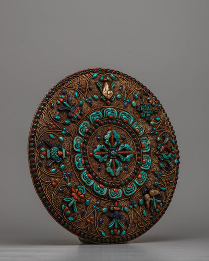 Buddhist Copper Mandala | Sacred Symbol of Spiritual Harmony