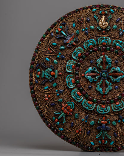 Buddhist Copper Mandala | Sacred Symbol of Spiritual Harmony