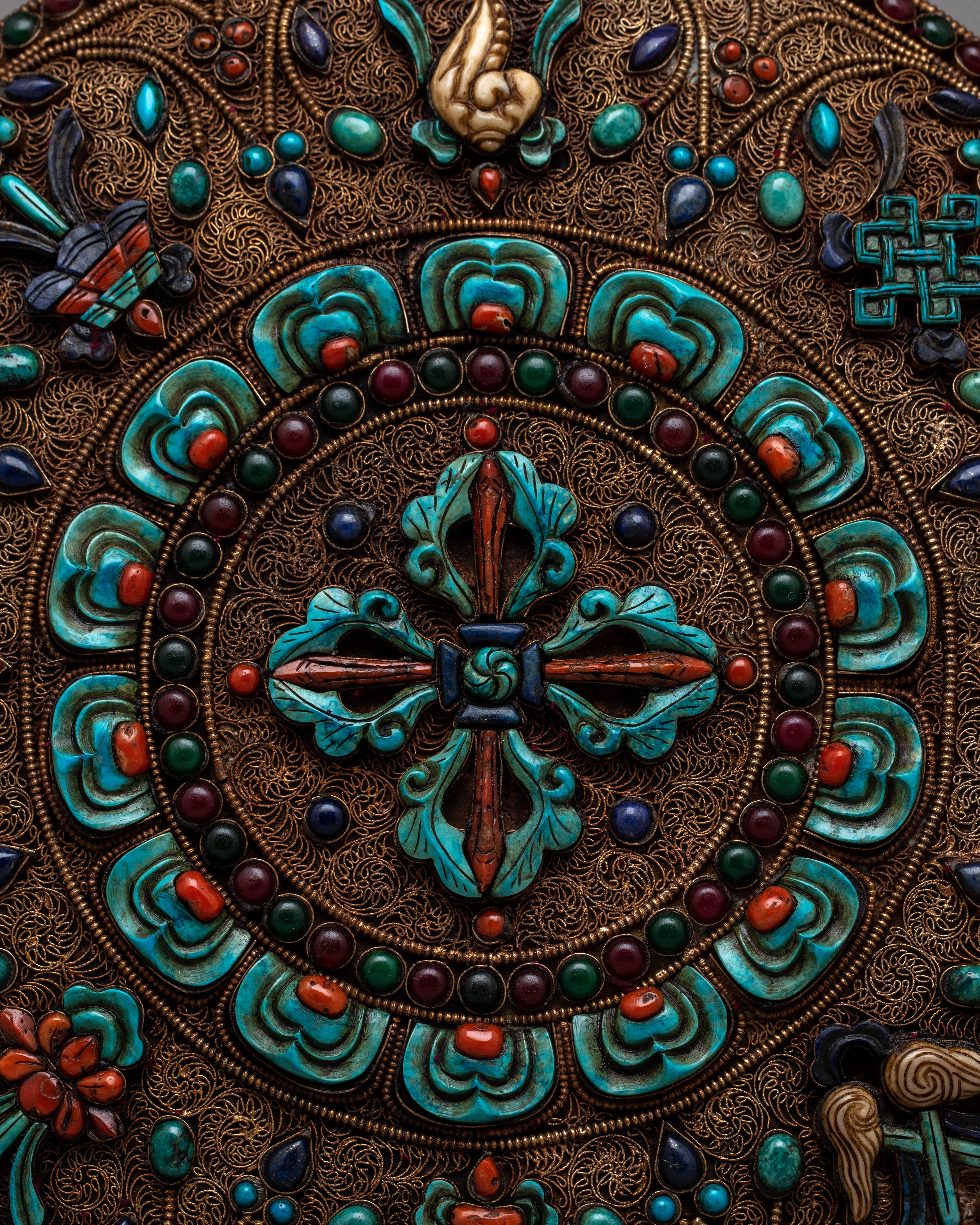 Buddhist Copper Mandala | Sacred Symbol of Spiritual Harmony