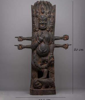 Bhairav Wood Strut | Evoking the Mystique of Sacred Rituals