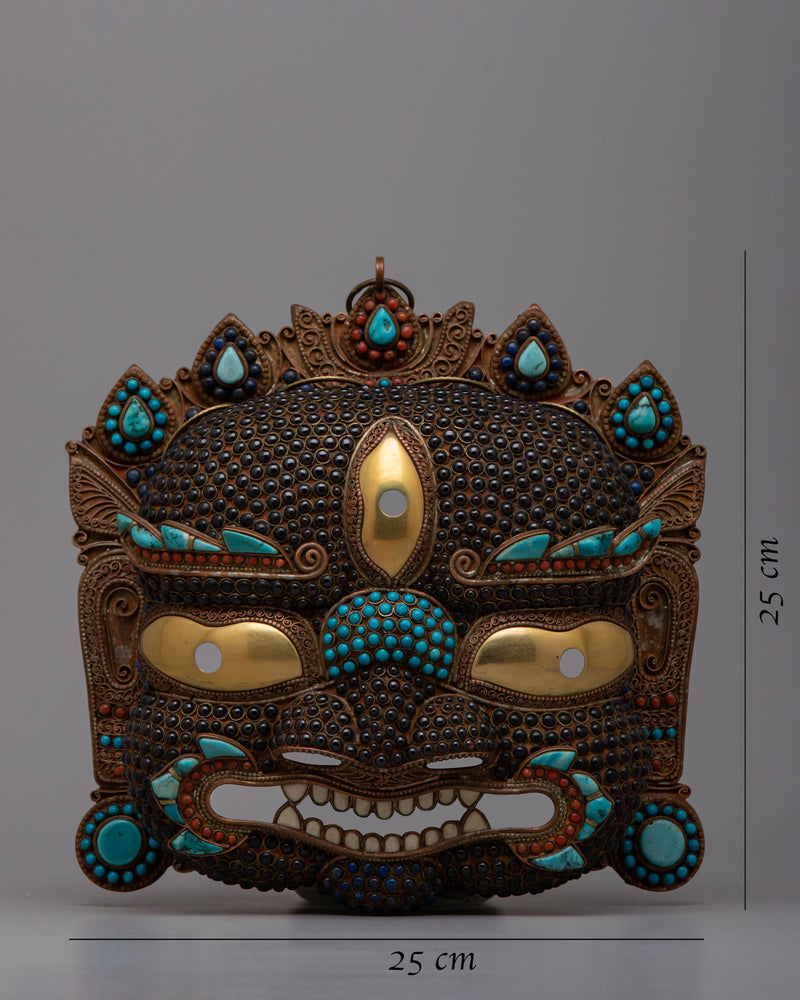 Mask of Bhairava Nepal | Sacred Artifact for Spiritual Rituals and Strength