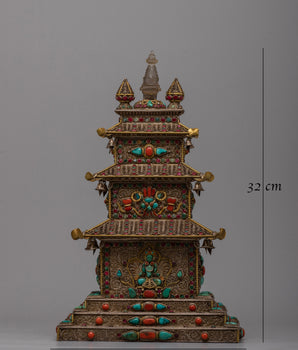 Stupa Temple Statue | Enhance Your Space with Spiritual Grace