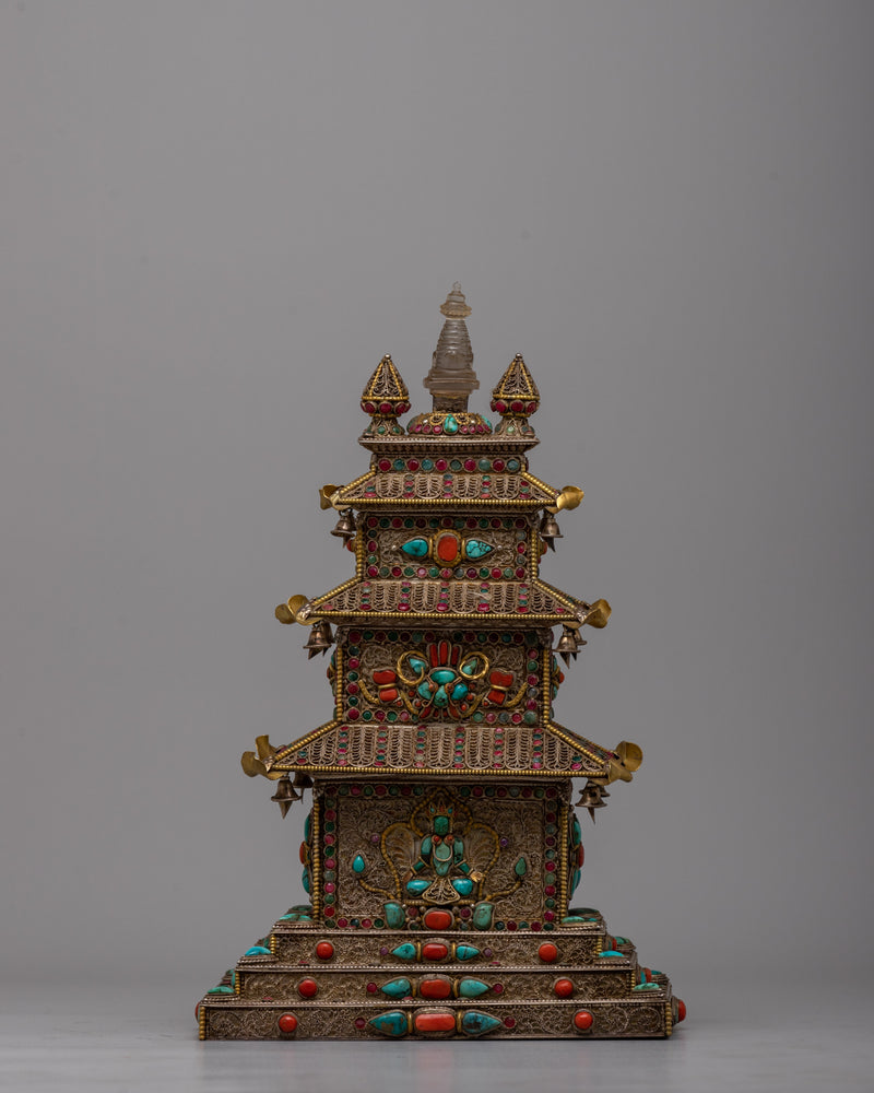 Stupa Temple Statue | Enhance Your Space with Spiritual Grace