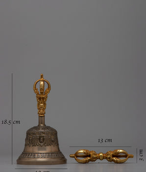 Copper Vajra Bell Set | Experience the Sacred Sound of Meditation