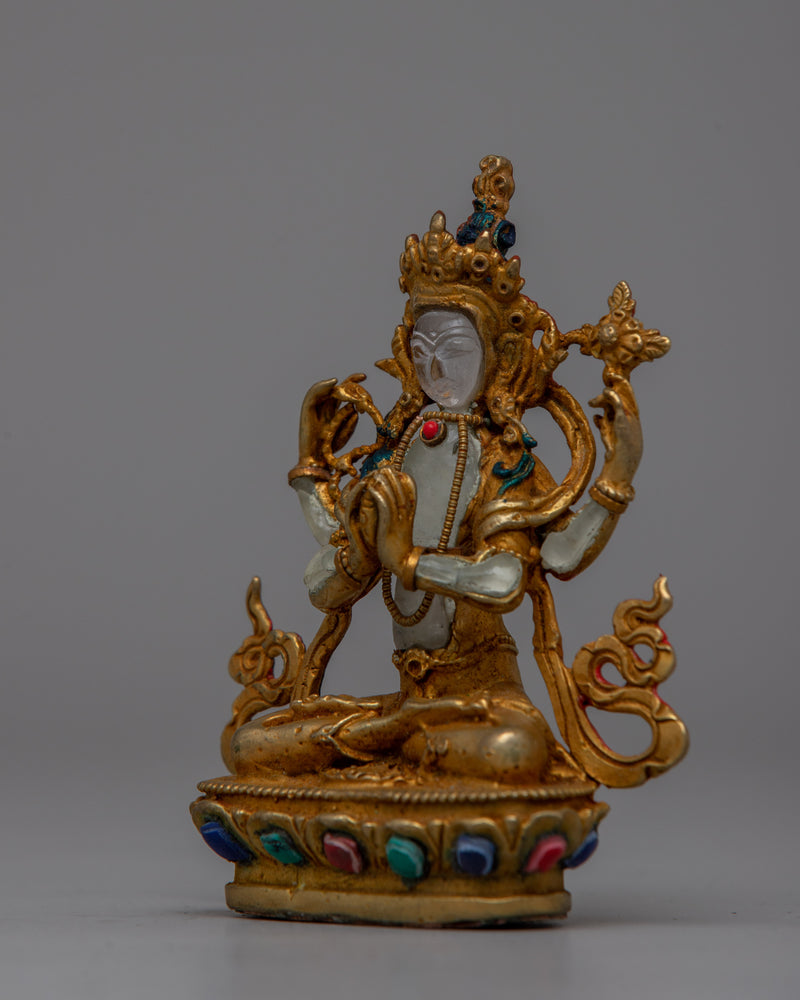 Four Arm Chenrezig Statue | Tibetan Deity of Divine Compassion