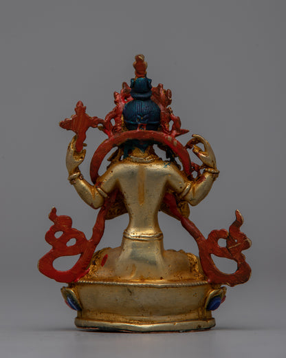 Four Arm Chenrezig Statue | Tibetan Deity of Divine Compassion