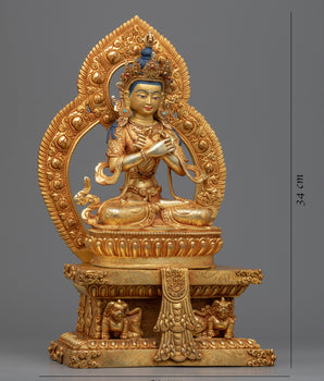 Buddha Vajradhara Statue | Traditional Tibetan Primordial Buddha Sculpture