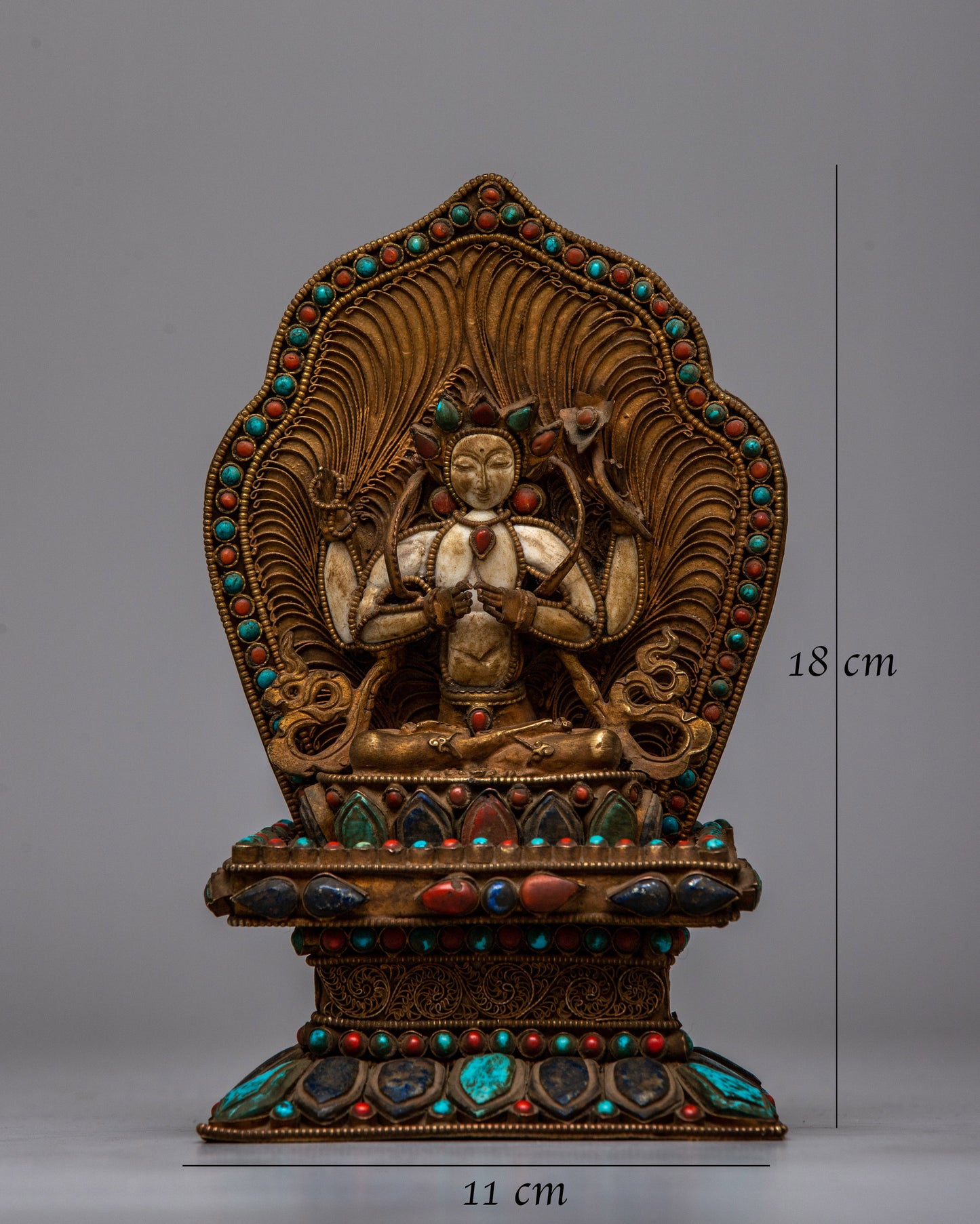 4 Arms Chenrezig Buddha Statue | Intricately Crafted to Embody the Boundless Compassion