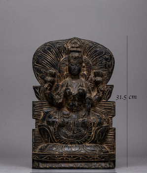 Vintage Goddess Brass Laxmi Statue | Perfect for Spiritual Decor and Wealth Attraction