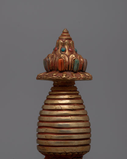 Buddhist Copper Kadampa Stupa | Channeling the Wisdom and Serenity of Buddhist Tradition