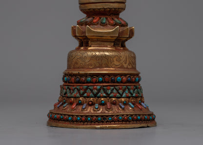 Buddhist Copper Kadampa Stupa | Channeling the Wisdom and Serenity of Buddhist Tradition