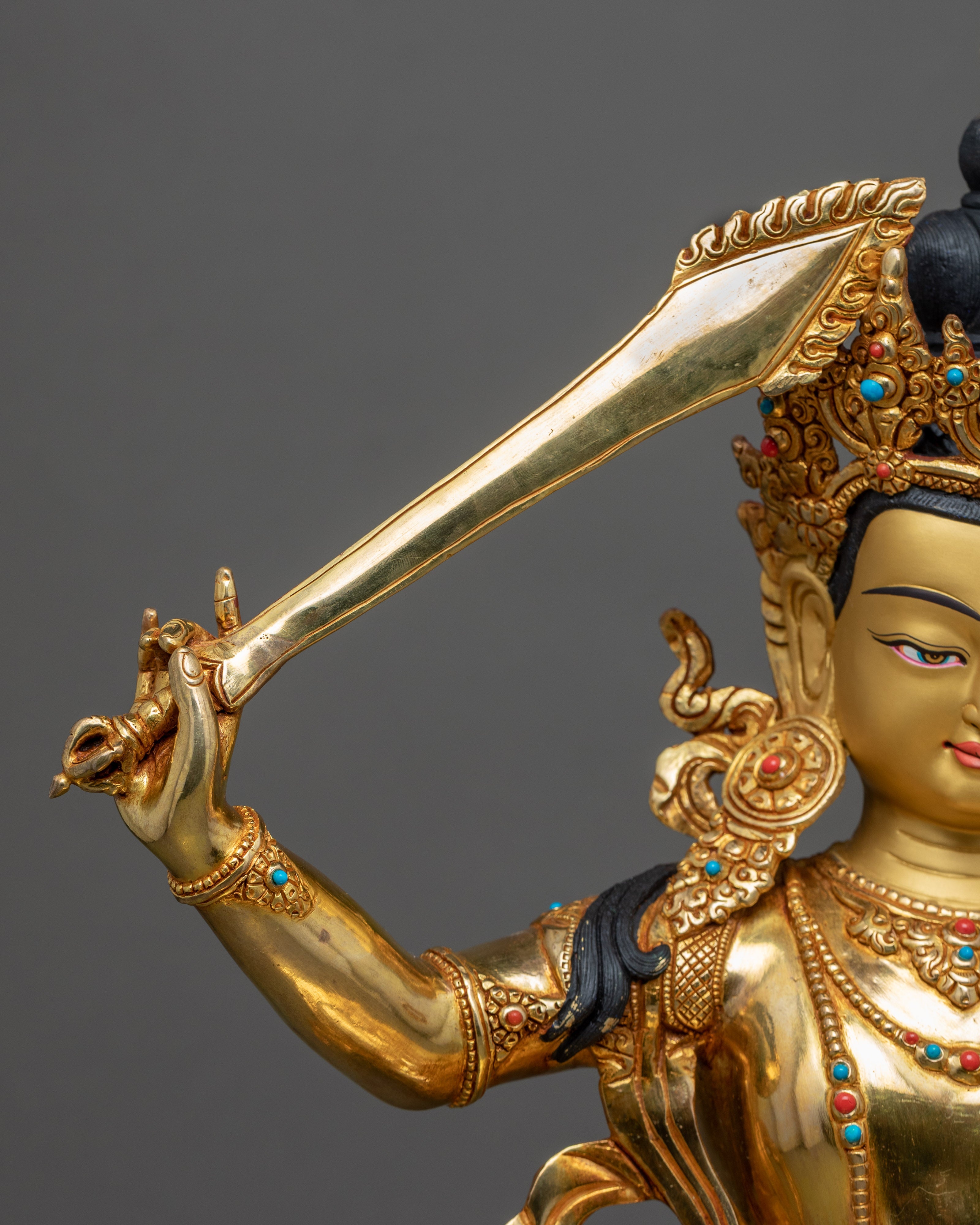 Manjushri Boddhisattva Sculpture | Himalayan Art