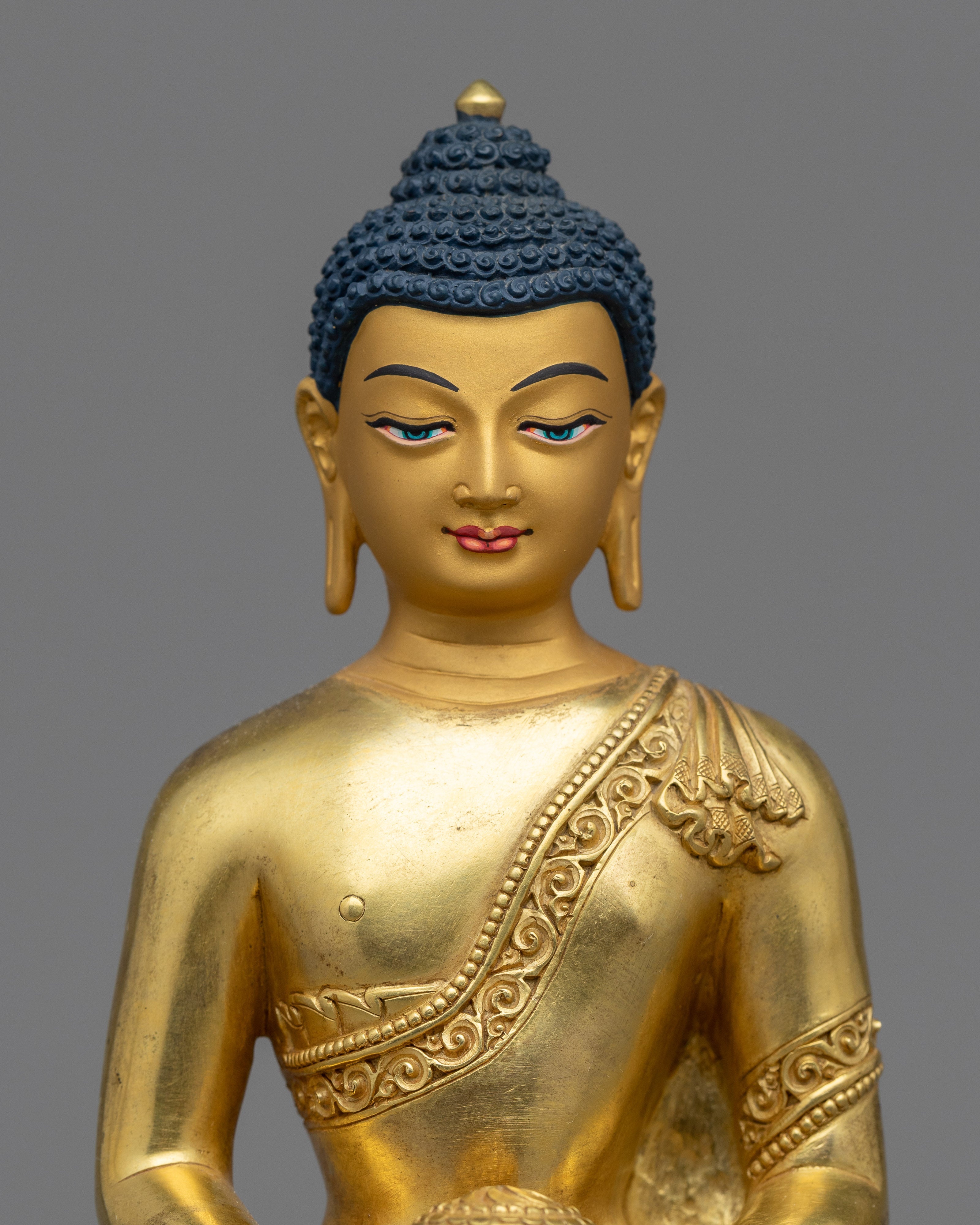 Amitabha Buddha Statue | Gold-Plated Himalayan Art