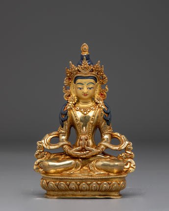 Himalayan Serene Amitayus Golden Statue
