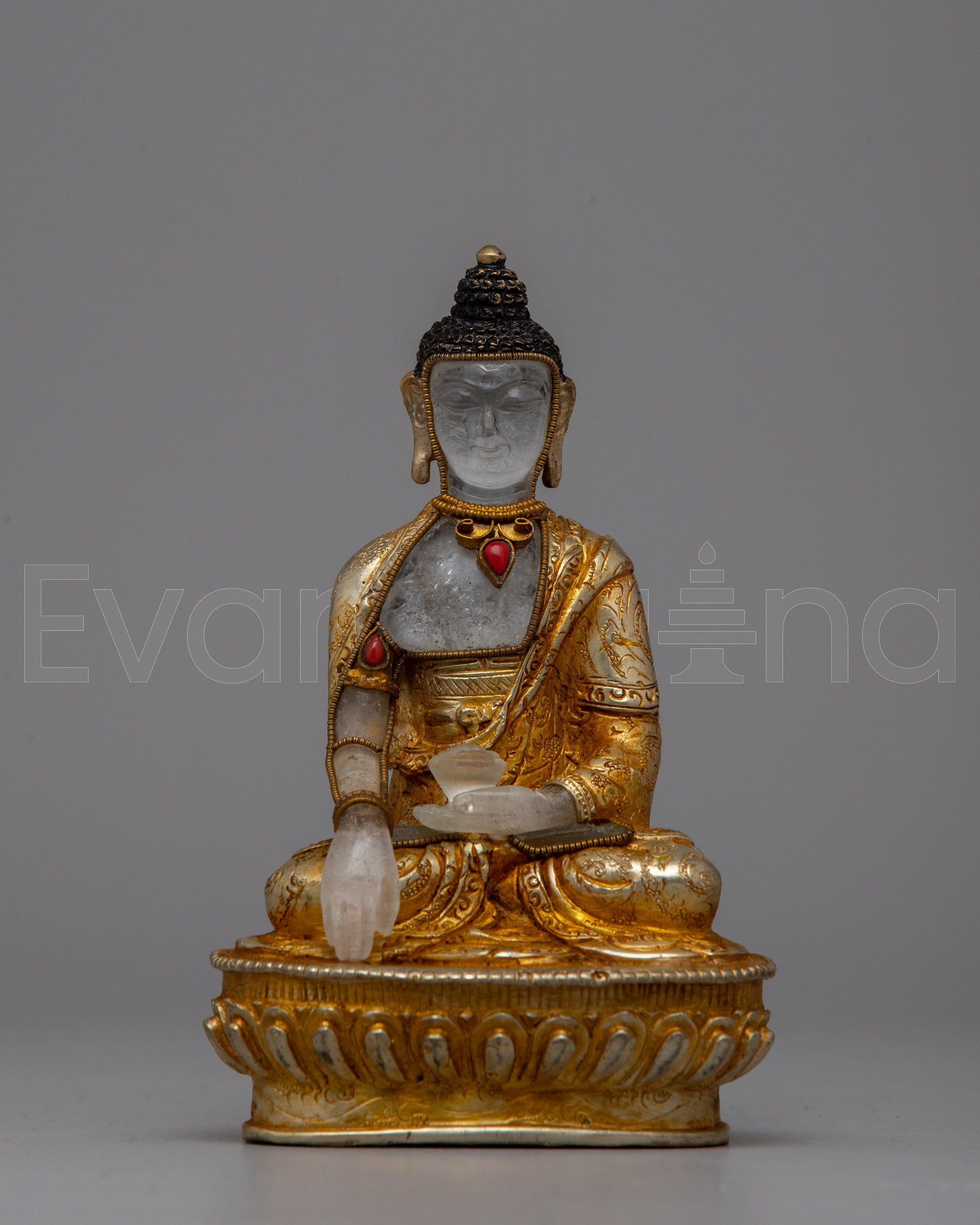 Shakyamuni Crystal Buddha Statue