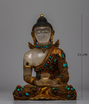 Amitabha Buddha Statue Crystal | Radiating the Pure Land Blessings and Wisdom