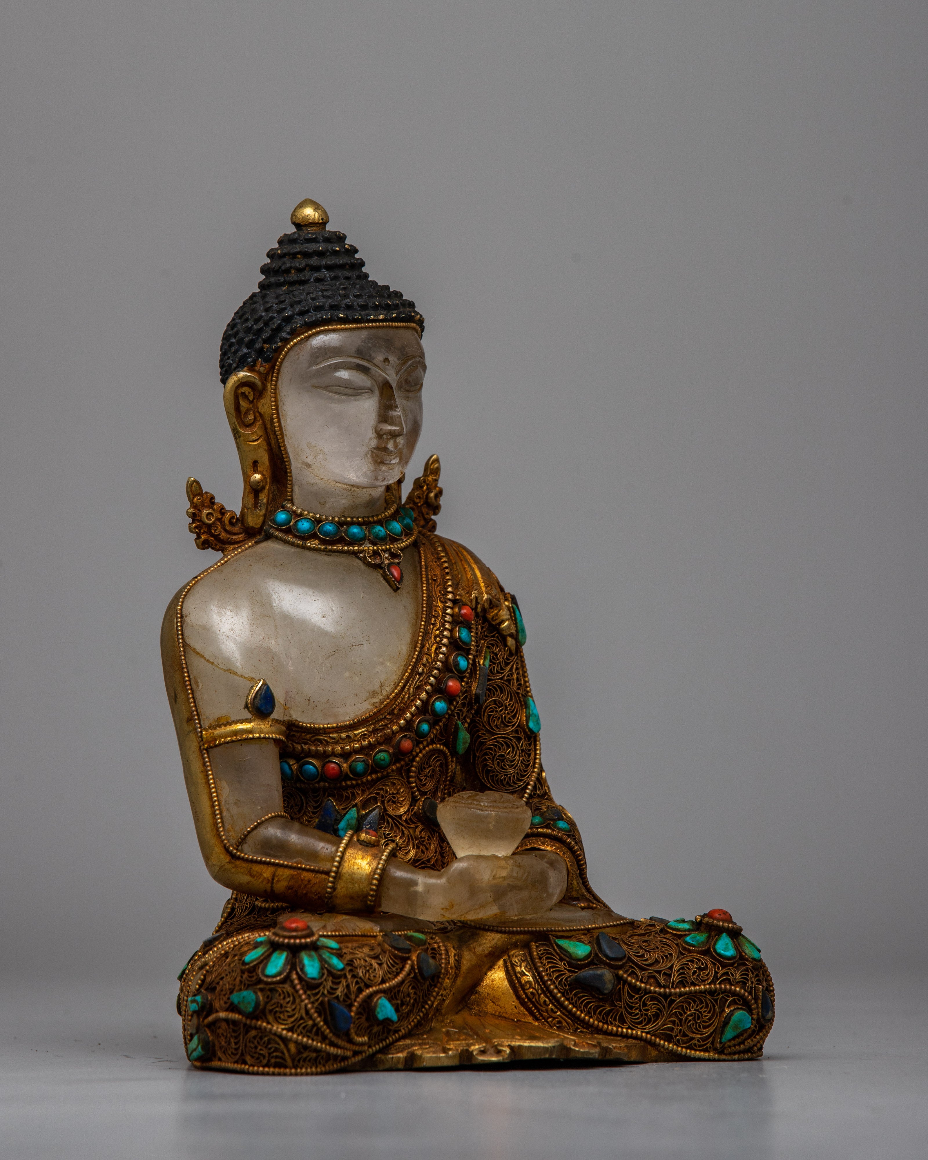 Amitabha Buddha Statue Crystal | Radiating the Pure Land Blessings and Wisdom