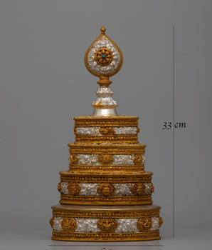 Tibetan Set Mandala | Tibetan Rice Offering Prayer Alter