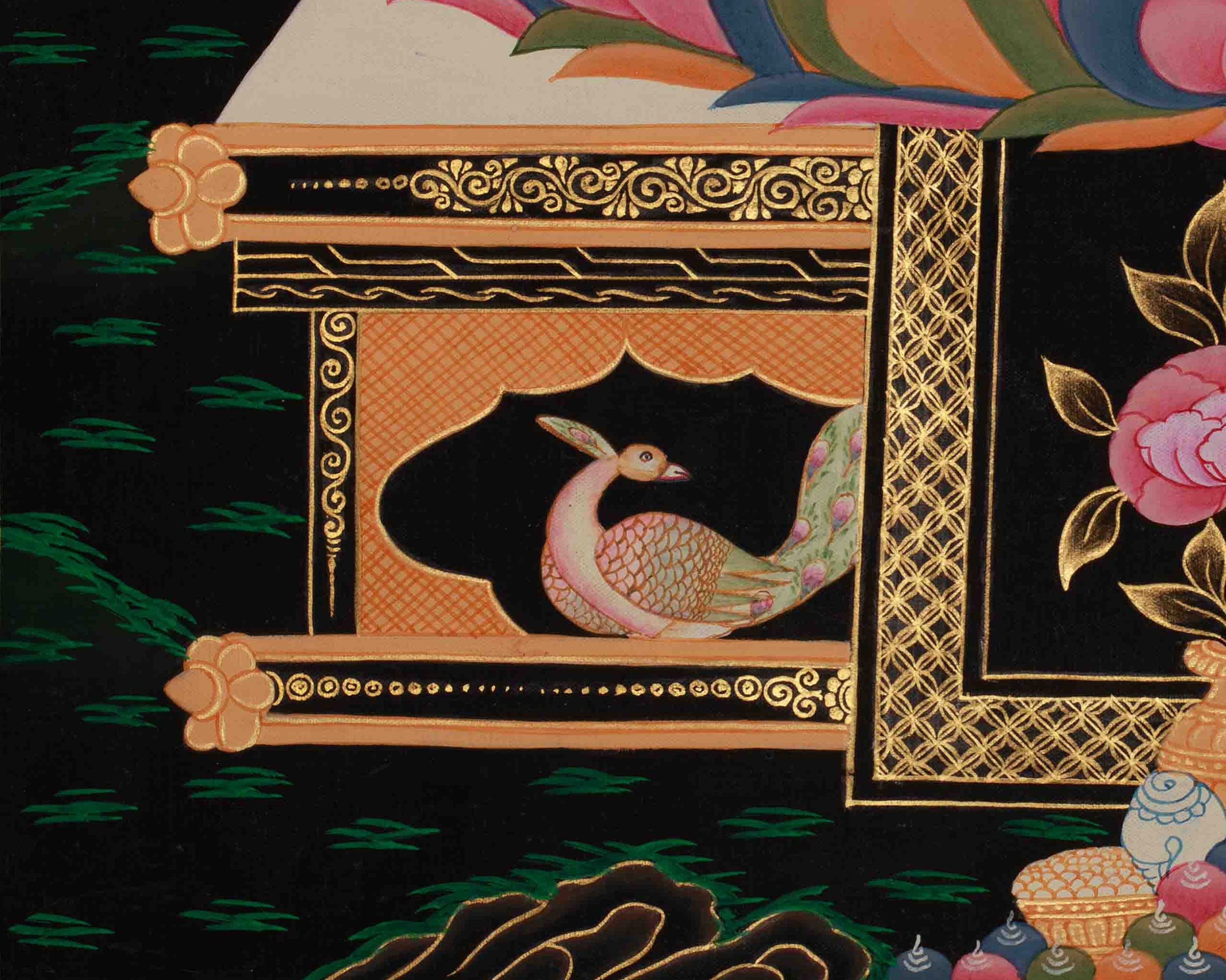 Himalayan Amitabha Buddha Art | Radiating Boundless Light and Serenity