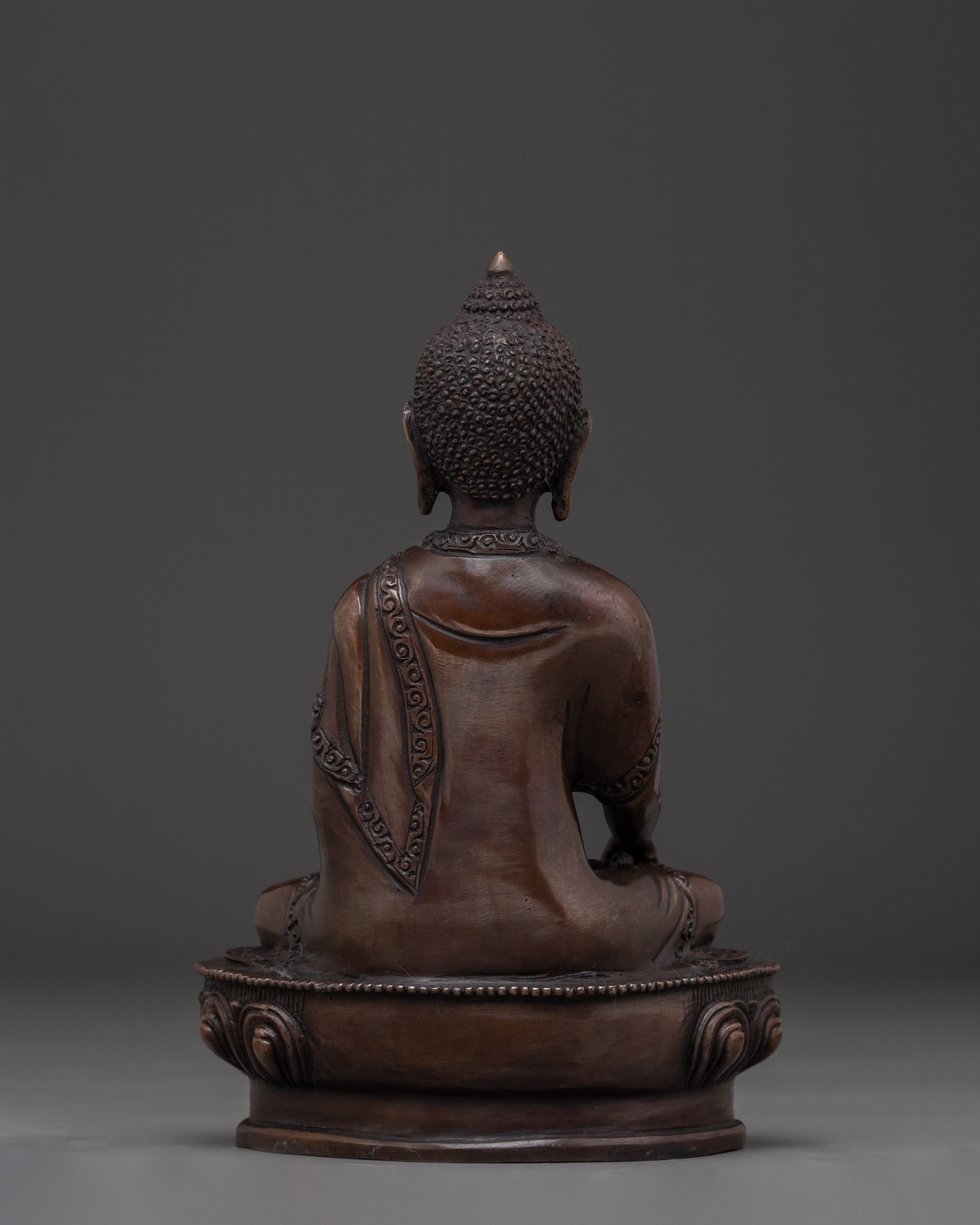Black Oxidized Shakyamuni Buddha Statue | Gautama Buddha Sculpture