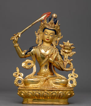 manjushri-gold-gilded-22cm