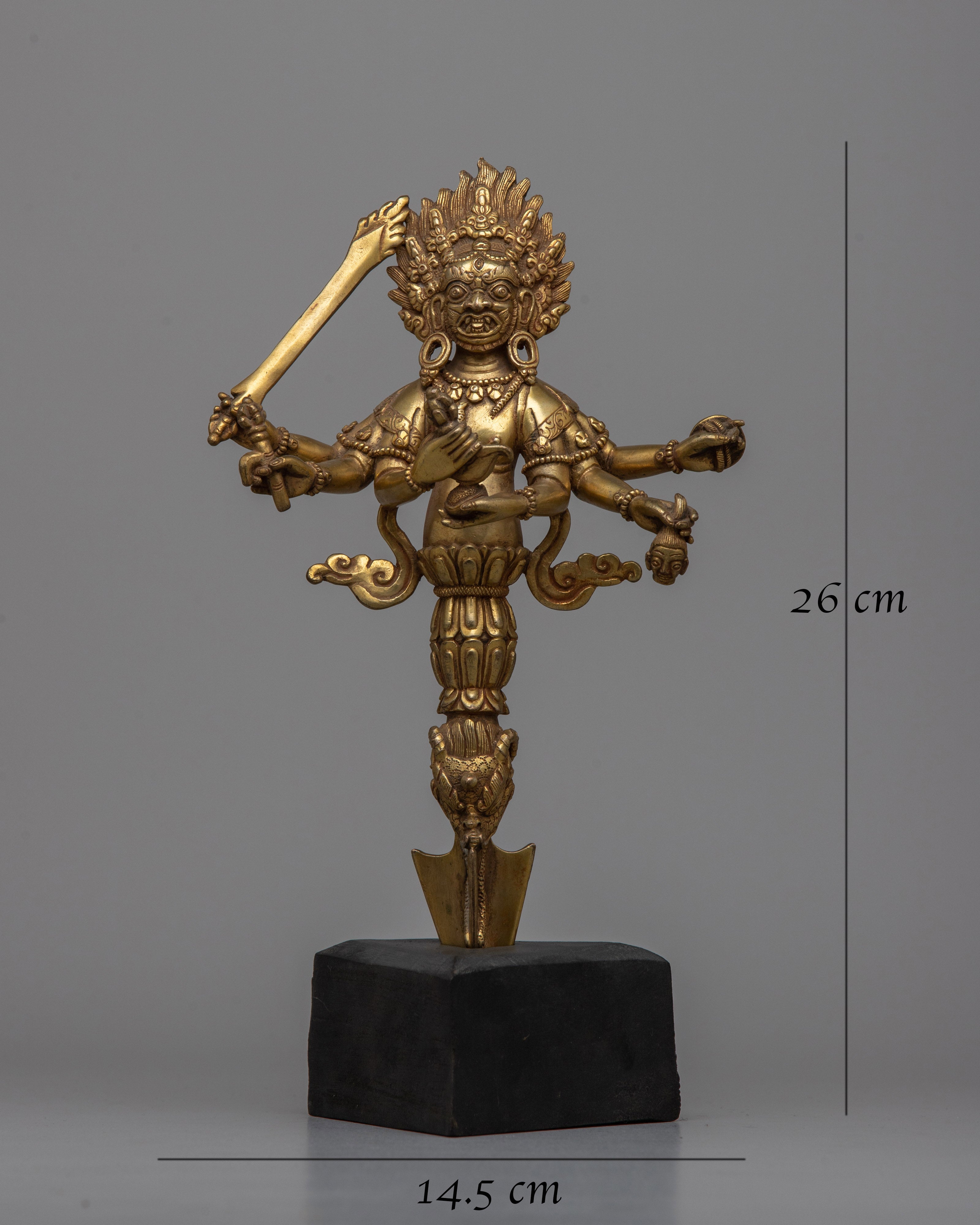 Copper Mahakala Phurba | Ritual Dagger for Meditation and Spiritual Healing