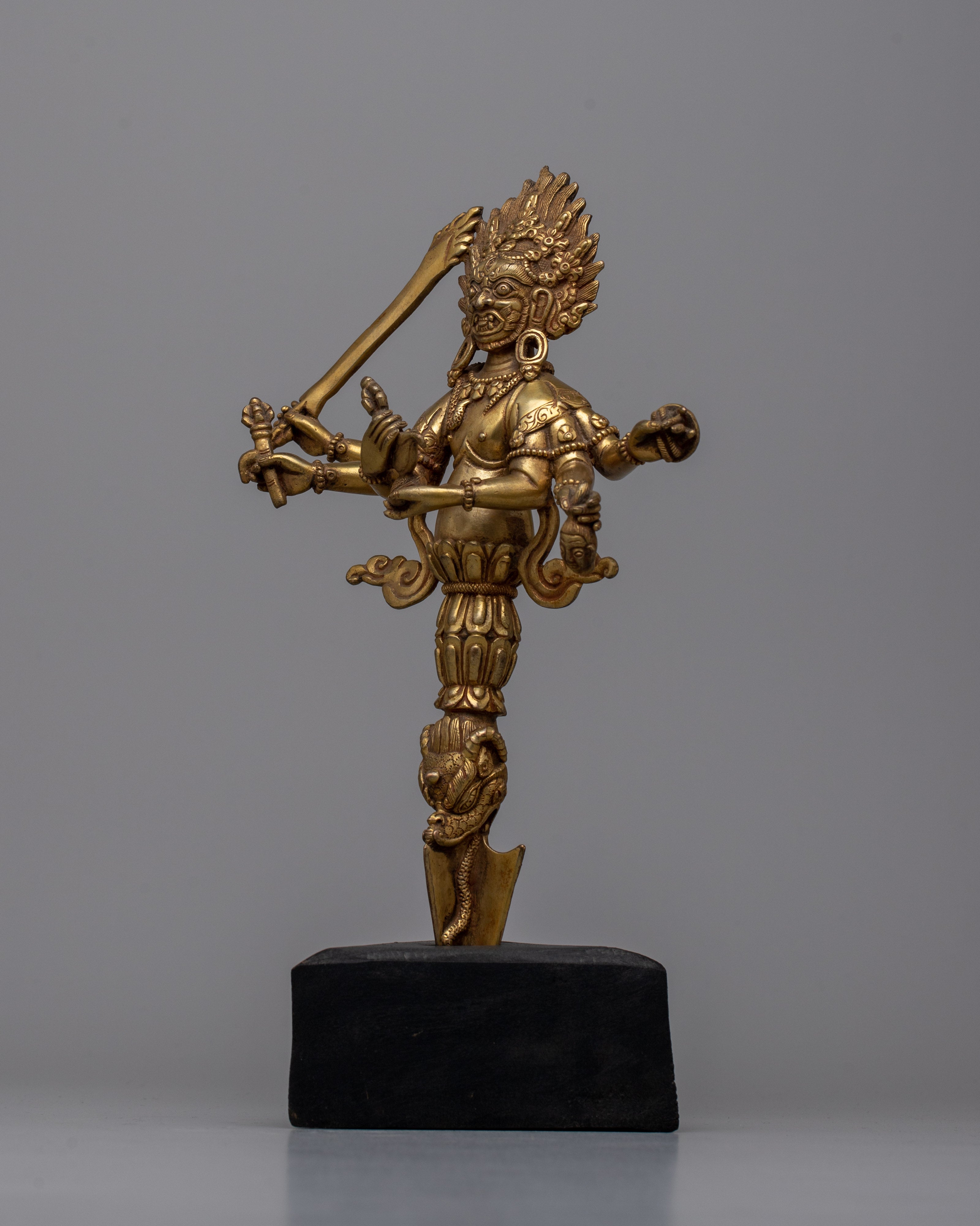 Copper Mahakala Phurba | Ritual Dagger for Meditation and Spiritual Healing