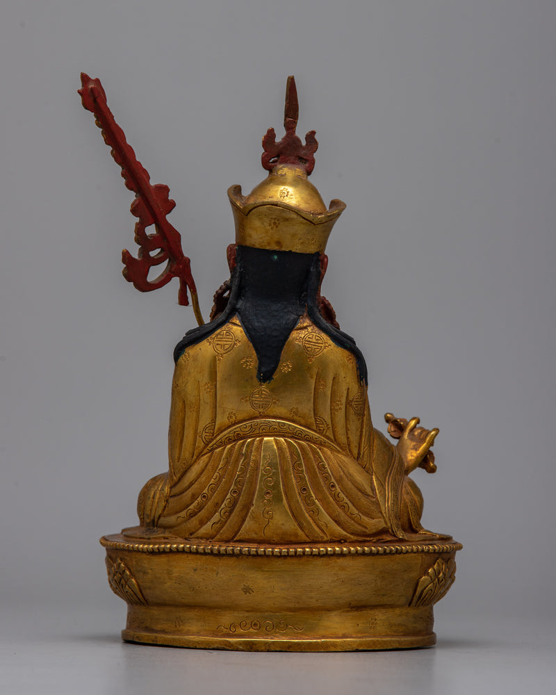 Statue of Guru Rinpoche | Handmade Figurine for Meditation Space