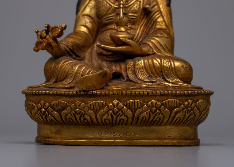 Statue of Guru Rinpoche | Handmade Figurine for Meditation Space