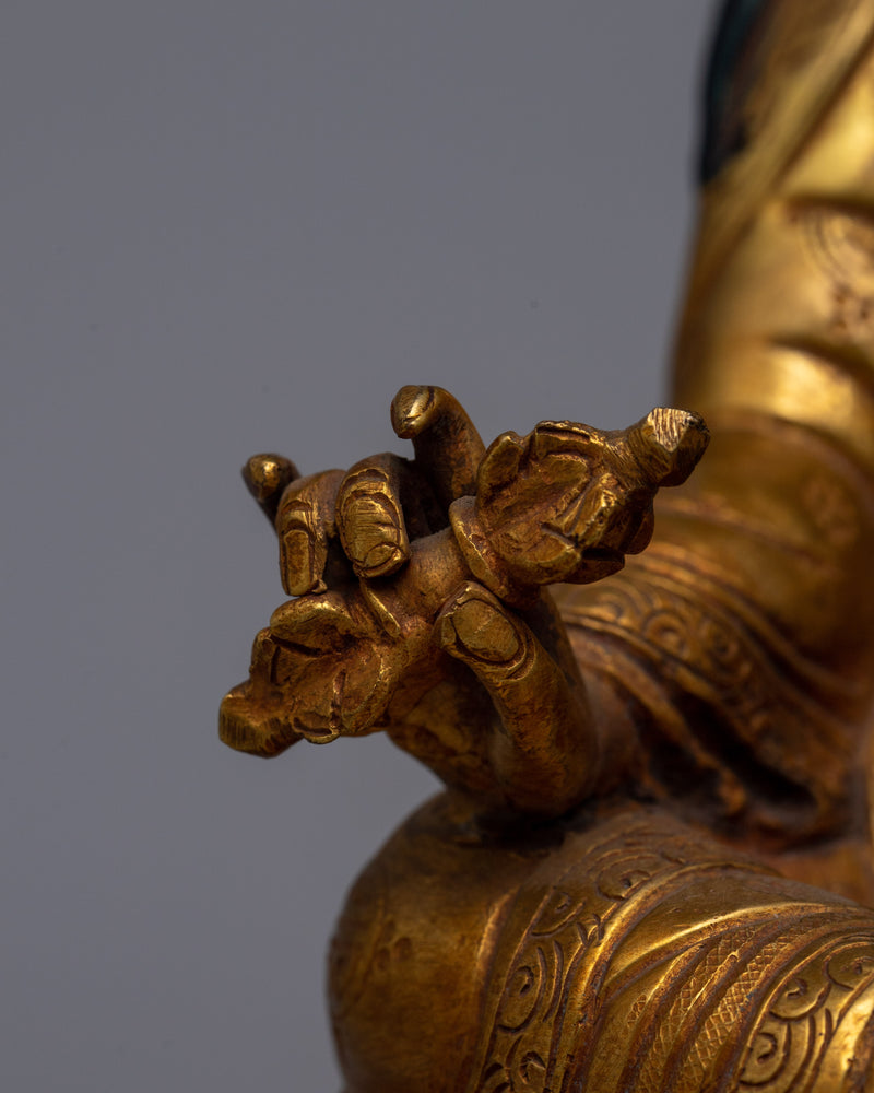 Statue of Guru Rinpoche | Handmade Figurine for Meditation Space