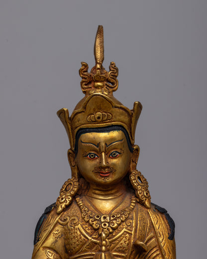 Statue of Guru Rinpoche | Handmade Figurine for Meditation Space