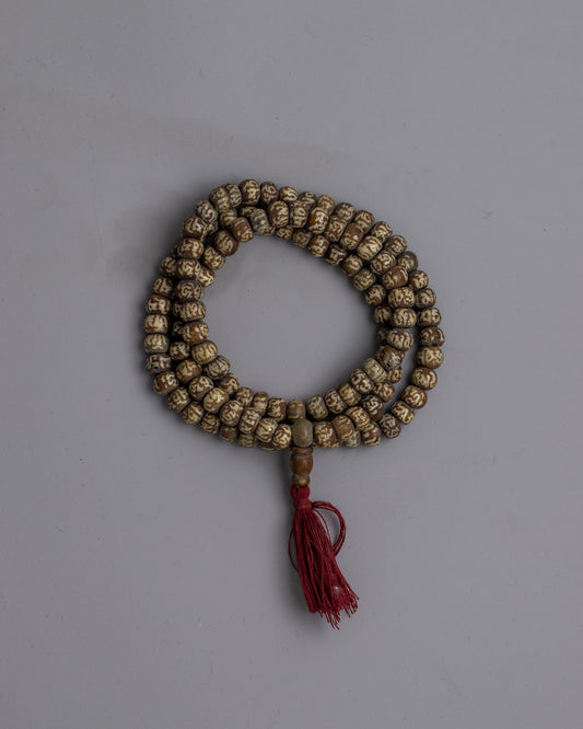 White Bone Mala Beads