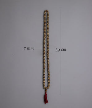 White Bone Mala Beads | Handcrafted Tibetan Buddhist Meditation Necklace
