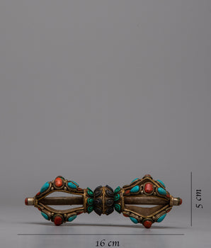 Traditional Copper Vajra | Buddhist Ritual Object for Meditation and Clarity