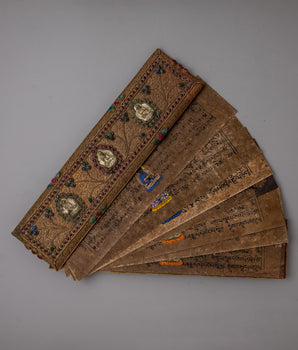 Tibetan Prayer Book | Handcrafted Scriptures for Spiritual Connection