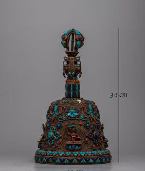 Tibetan Filigree Bell | Ritual Instrument with Ornamental Metalwork