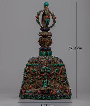 Handcrafted Buddhist Bell | Sacred Ritual Instrument for Peace