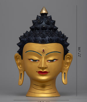 Buddha Head Home Decor | Authentic Meditation Room Accent Piece