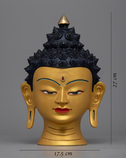 Buddha Head Home Decor | Authentic Meditation Room Accent Piece