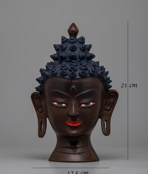 Head of a Buddha | Serene Spiritual Statue for Home or Office