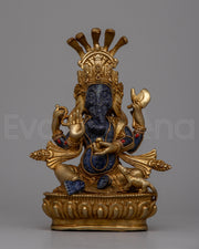 Lapis Lazuli Ganesha Statue