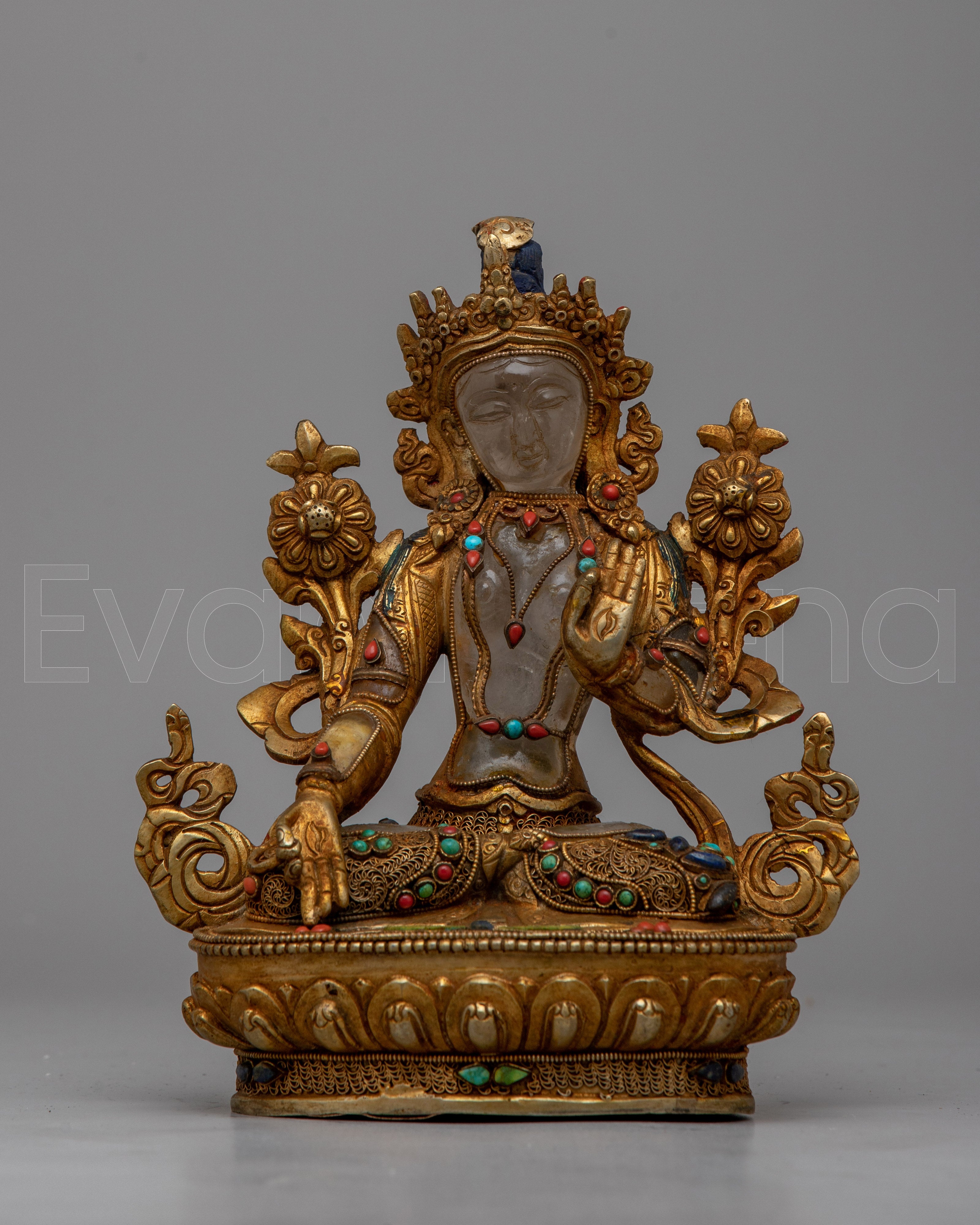 White Tara Statue Crystal