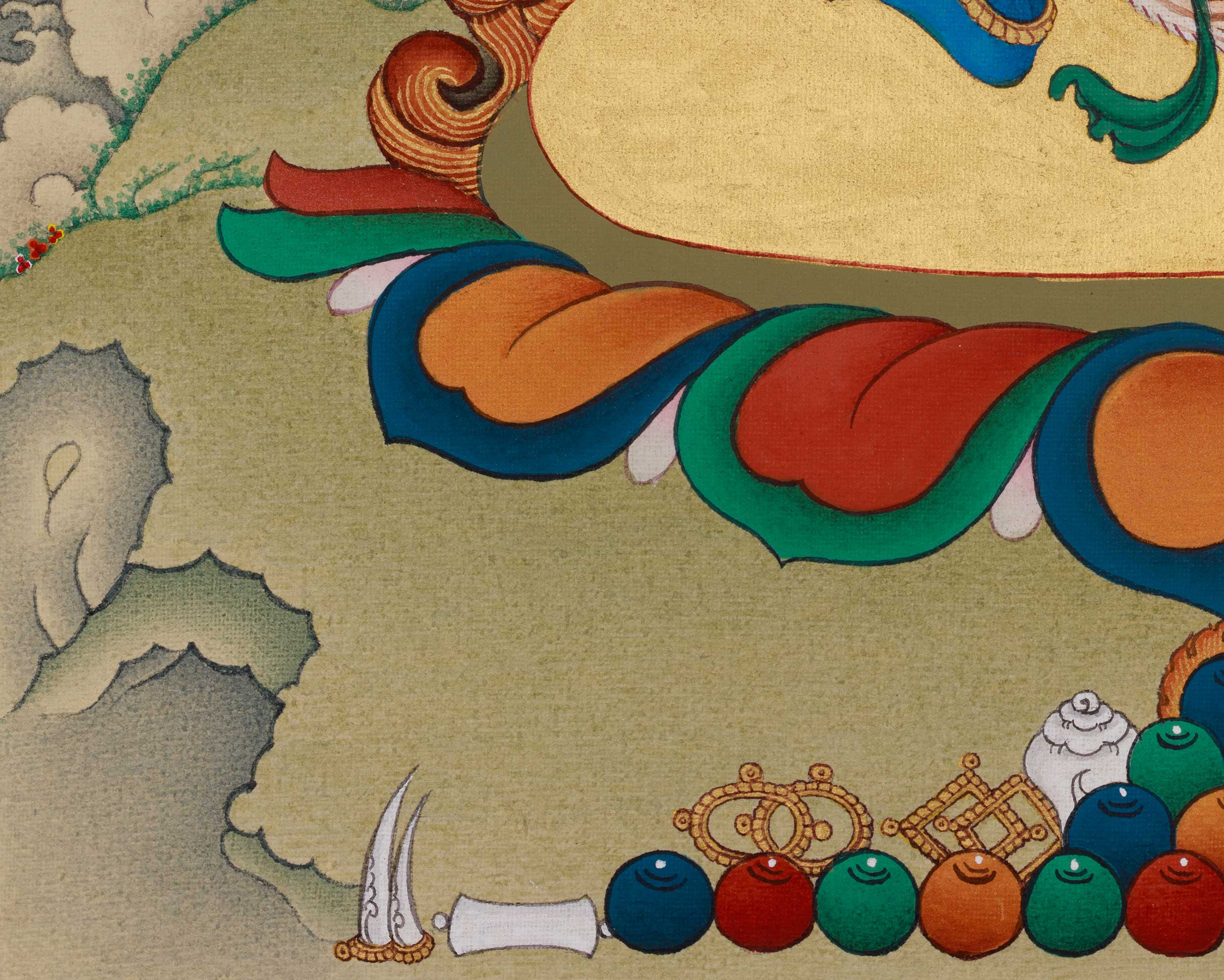 Tibetan Vajrapani Art | Holder of the Thunderbolt | Protector of The Buddha