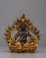 Lapis lazuli Dzambhala Statue