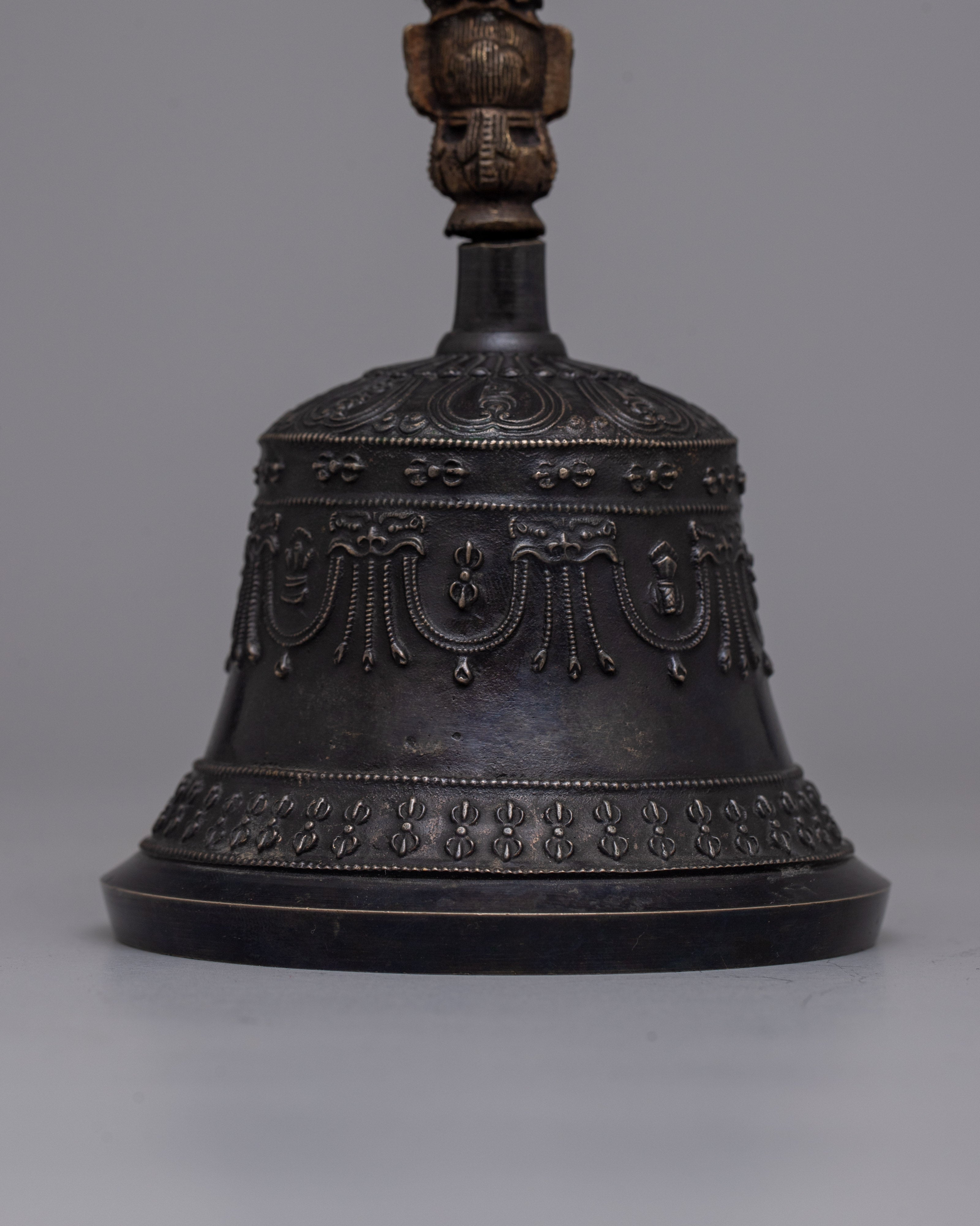 Bronze Vajra Bell Set | Traditional Tibetan Buddhist Ceremonial Instruments