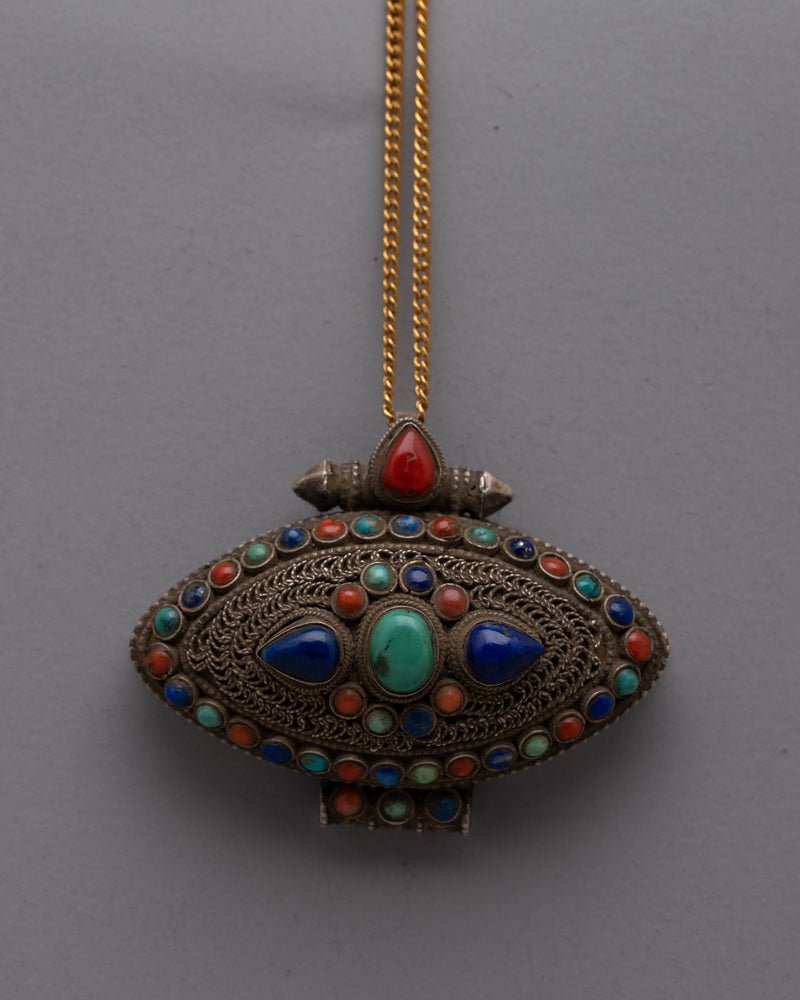 Handmade Ghau Box Pendant | Embrace Sacred Traditions