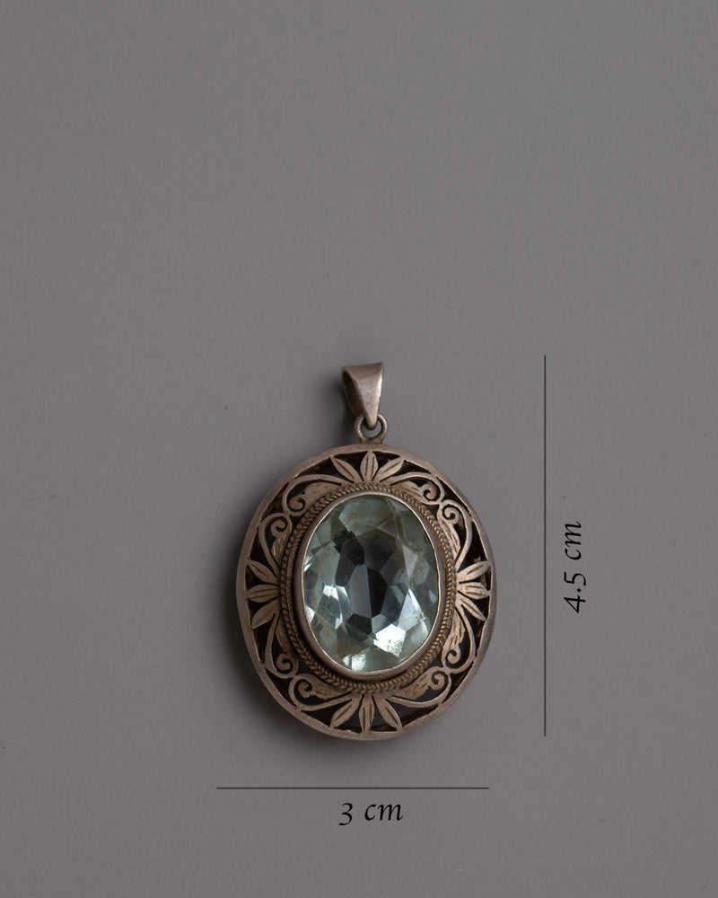 Art Deco Silver Locket | Bold and Beautiful Pendant for Special Occasions