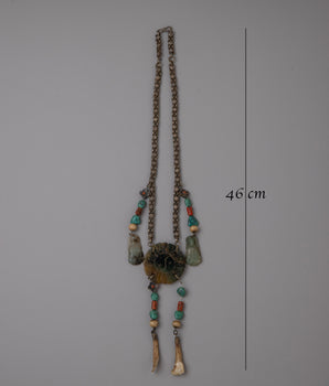Tibetan Pure Silver Necklace | Handcrafted Artisan Jewelry