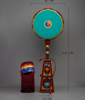 Wooden Dhyangro Drum | Traditional Meditation Music Instrument