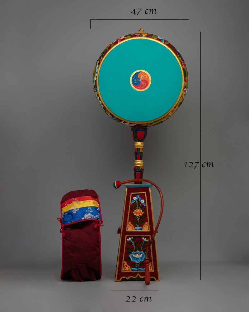 Wooden Dhyangro Drum | Traditional Meditation Music Instrument